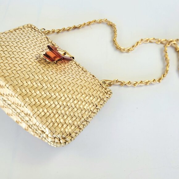 Vintage - Beige - PVC - Crossbody Bag - Made in HongKong - Picture 6 of 10